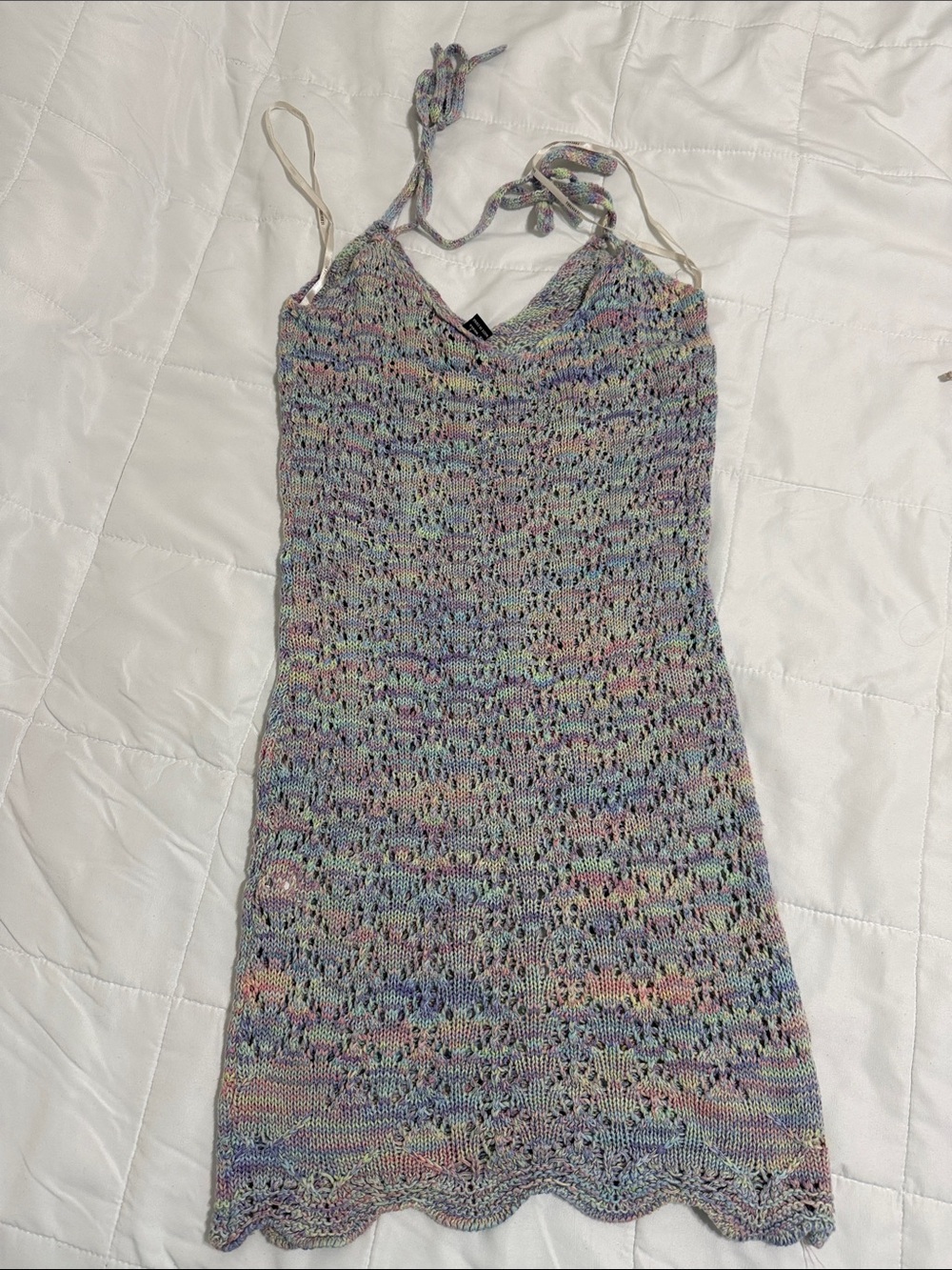 Knit Multi-Color Sleeveless Summer Dress